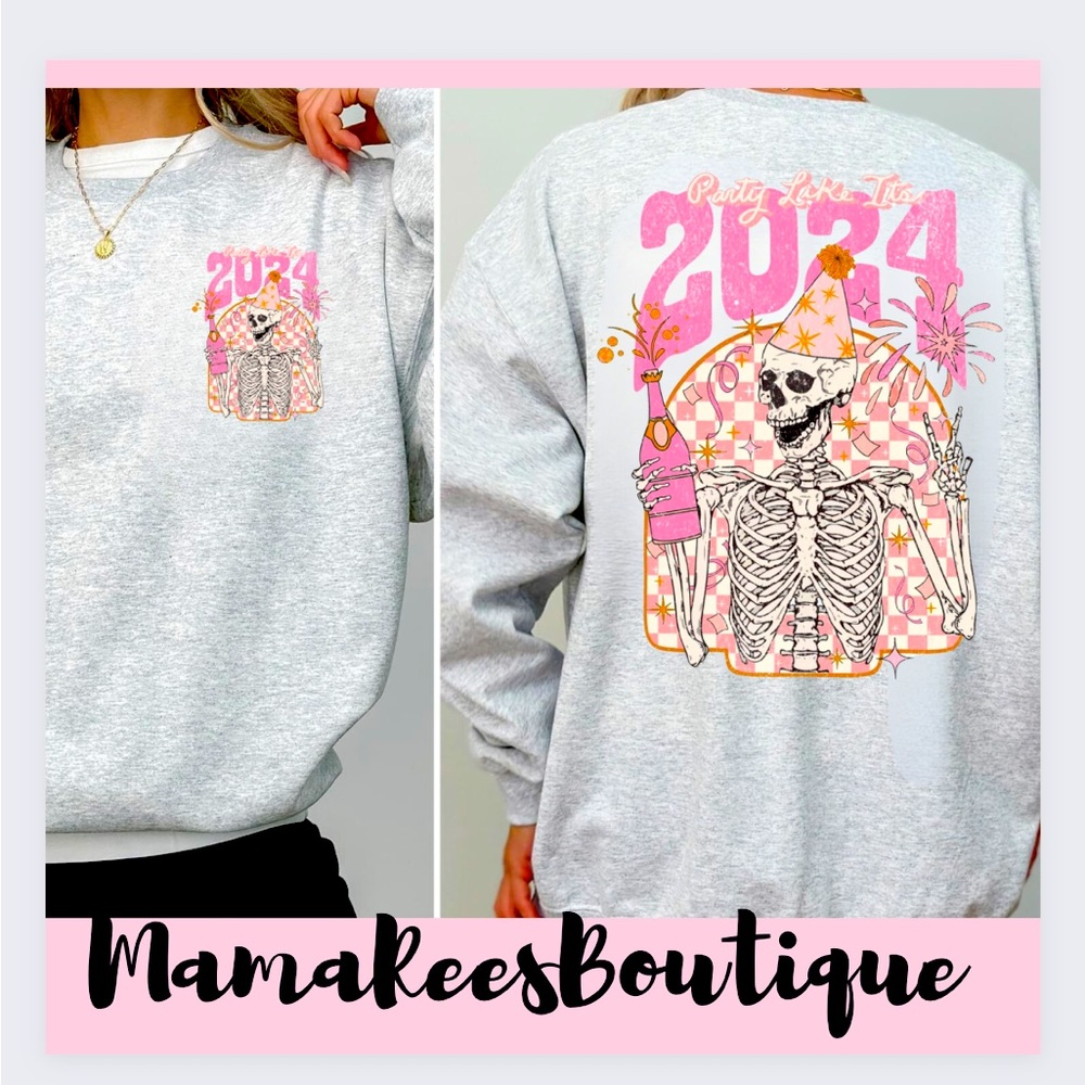 ⭐️2024   Ash grey Crewneck